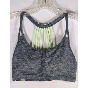 Forever 21 Sports Bra Green Back Strap Detail Womans Size Large